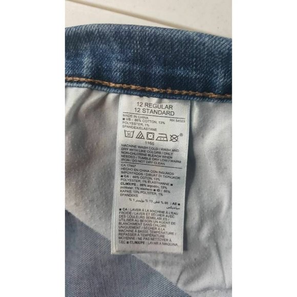 Old Navy Womens Original Mid Rise Size 12 Regular Denim Stretch Blue Jeans - Picture 7 of 8